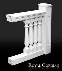 Royal Corinthian Polymer-Stone Balustrade System