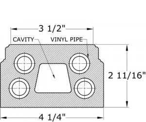 Royal Corinthian Stone Polymer Bottom Rail Price $31/foot