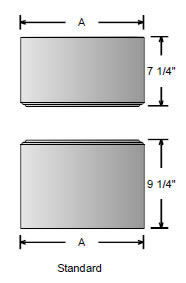 Standard Cap and Base for Square Non-Tapered Column made from PVC