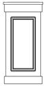 Craftsman Pedestal Column Wrap Raised Panel Standard Trim