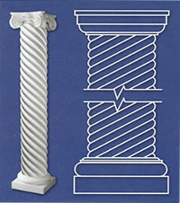 RoyalCast Rope Twist Column