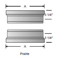 Prairie cap and base for square, non-tapered craftsman column available from CheapColumn.com