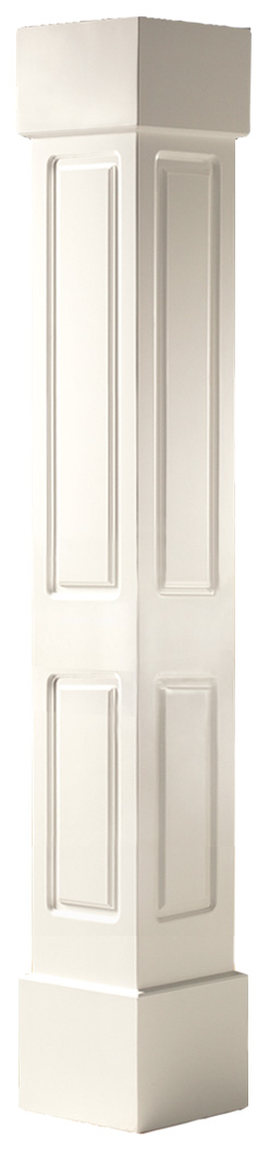 Photo of PVC Square Non-Tapered Craftsmman Double-Raised Panel Column