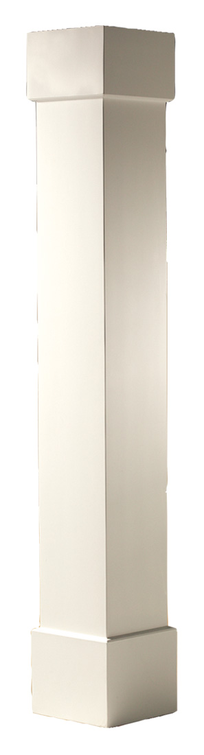 Photo of a PVC Square Non-Tapered Craftsmman Plain Panel Column