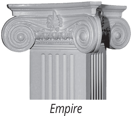 Caps and bases for non-tapered craftsman columns